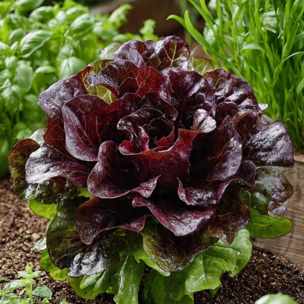 lettuce lollo rossa over 100 seeds