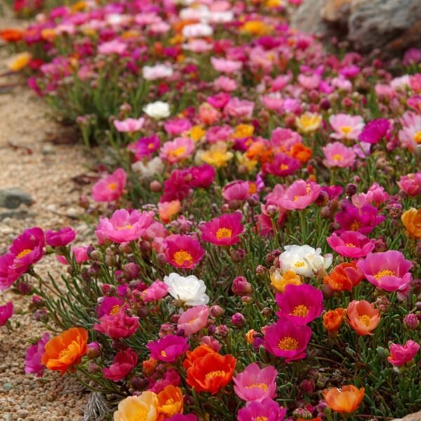 portulaca double mix over 100 seeds